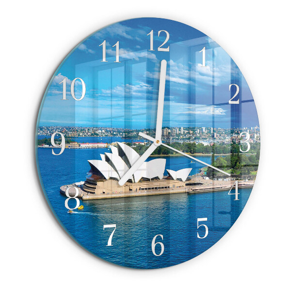 Round wall clock Sydney Opera House