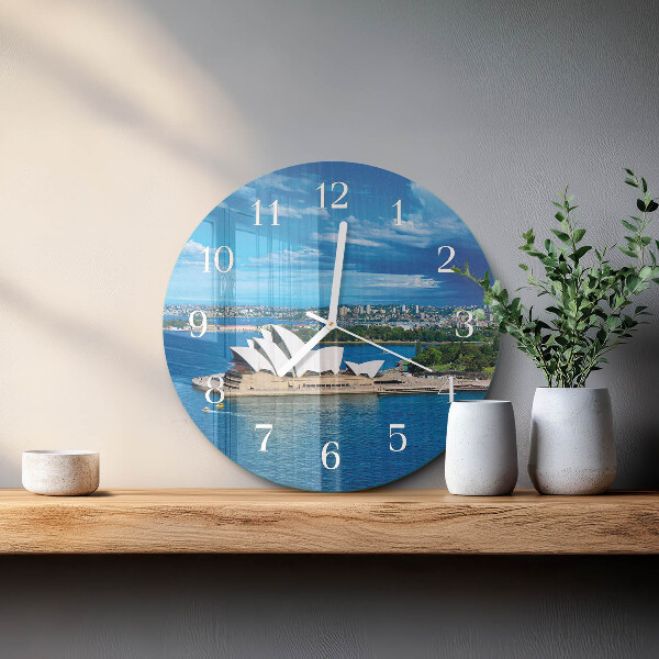 Round wall clock Sydney Opera House