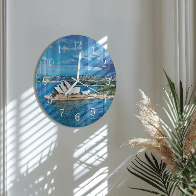 Round wall clock Sydney Opera House