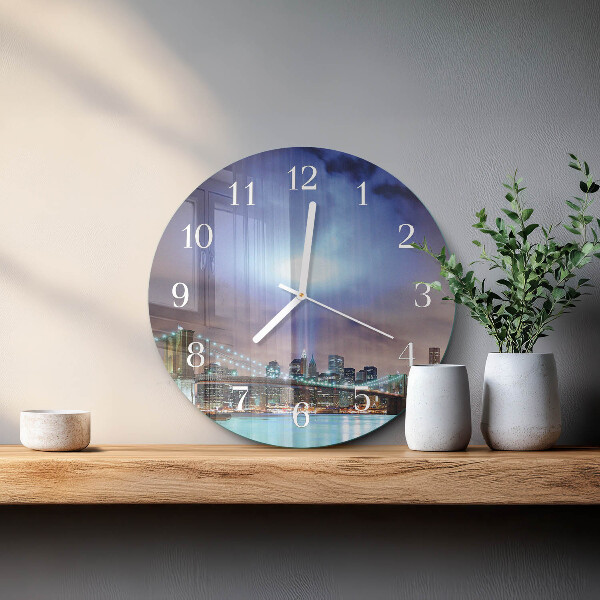 Round wall clock Night of the Horizon