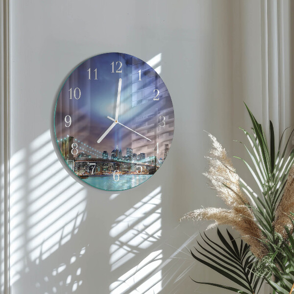 Round wall clock Night of the Horizon