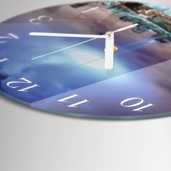 Round wall clock Night of the Horizon