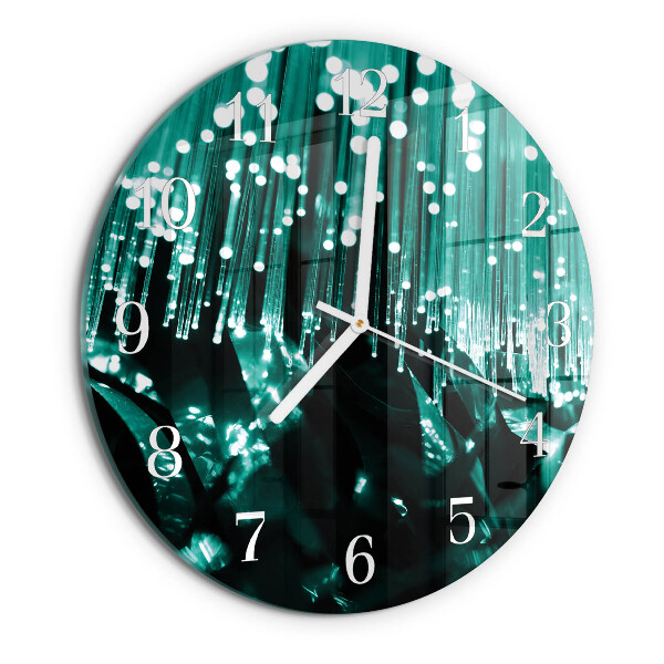 Round wall clock Fiber optic