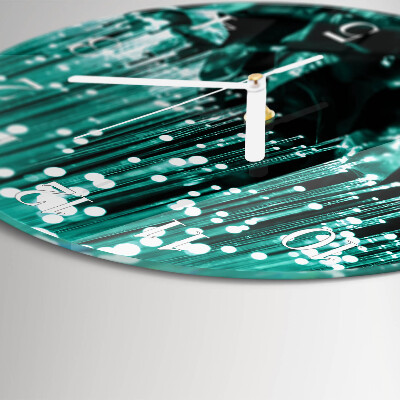 Round wall clock Fiber optic