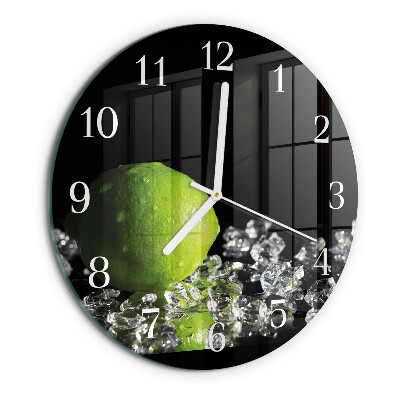 Round wall clock Calcium carbonate