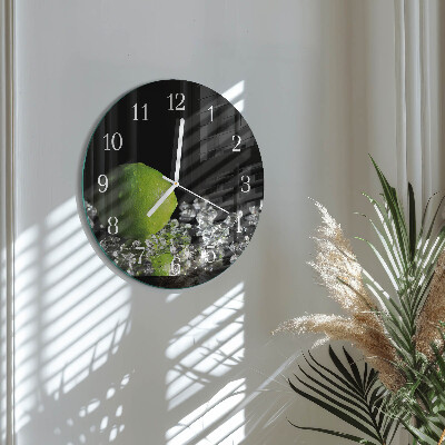 Round wall clock Calcium carbonate