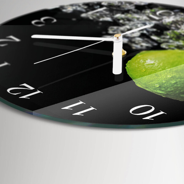Round wall clock Calcium carbonate