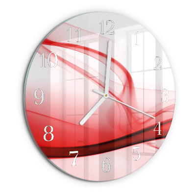 Round wall clock Abstract Lines