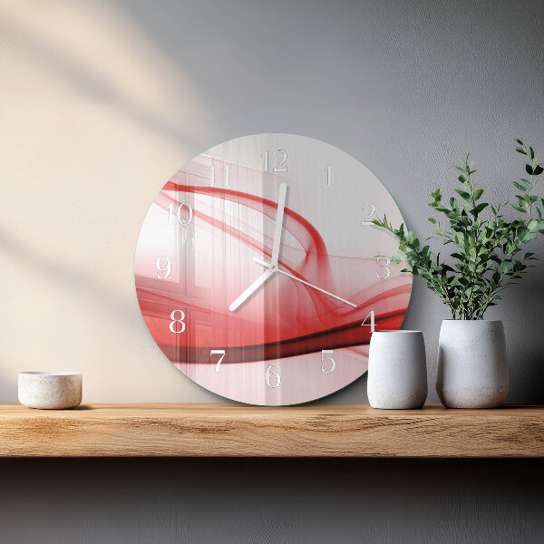 Round wall clock Abstract Lines