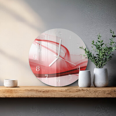 Round wall clock Abstract Lines