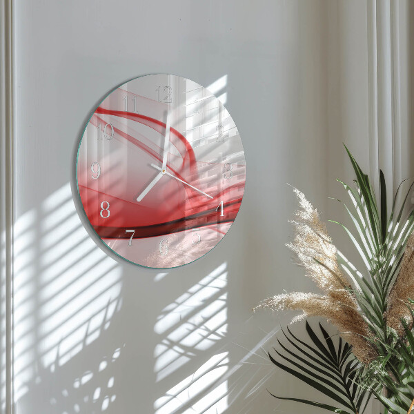 Round wall clock Abstract Lines