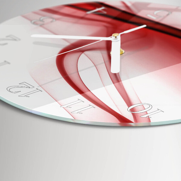 Round wall clock Abstract Lines