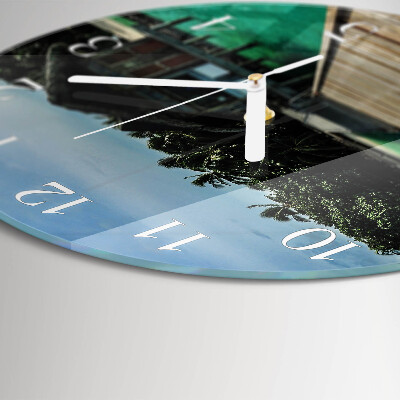 Round wall clock Sea Palms