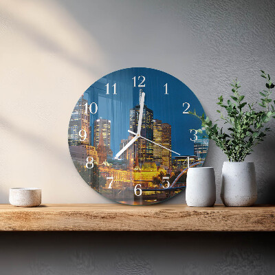 Round wall clock City