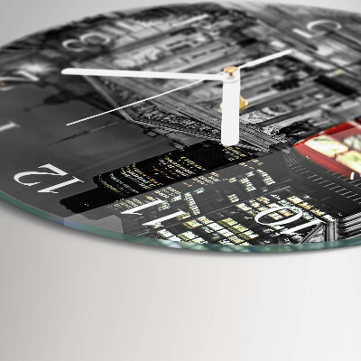 Round wall clock London bus