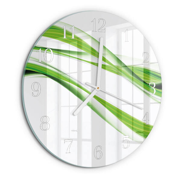 Round wall clock Abstract Lines