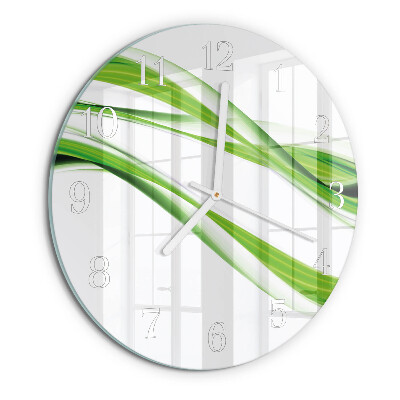 Round wall clock Abstract Lines