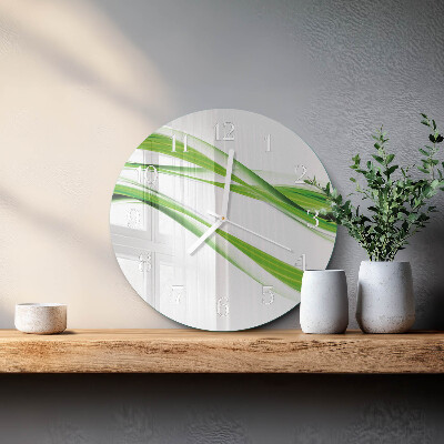 Round wall clock Abstract Lines