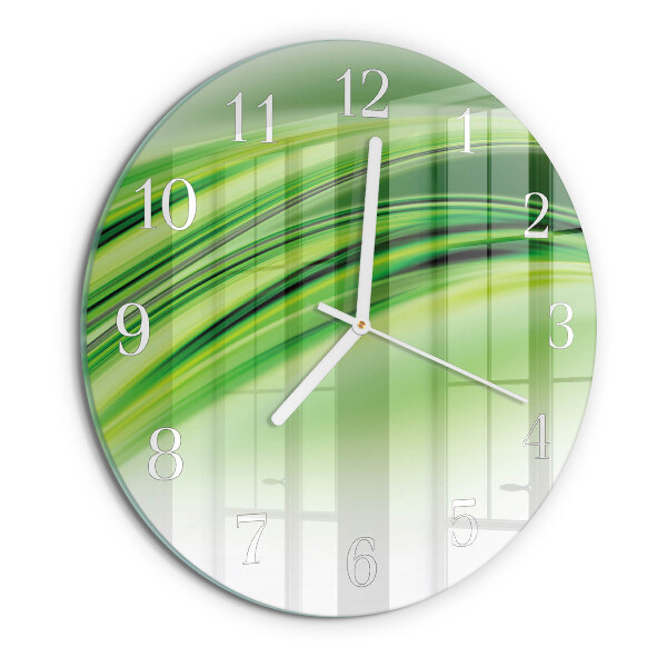 Round wall clock Abstract Art