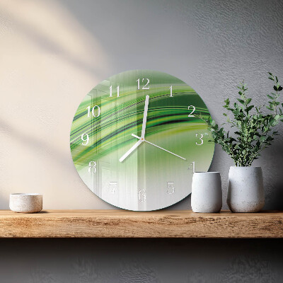Round wall clock Abstract Art