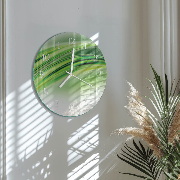 Round wall clock Abstract Art