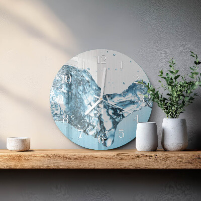 Round wall clock Water