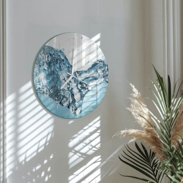 Round wall clock Water