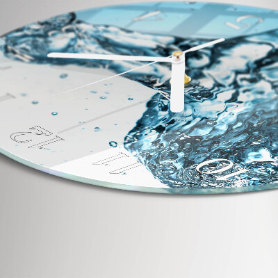 Round wall clock Water