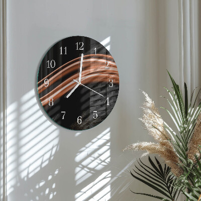 Round wall clock Abstract Lines