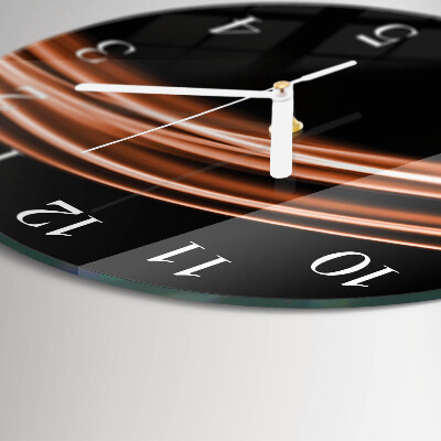 Round wall clock Abstract Lines