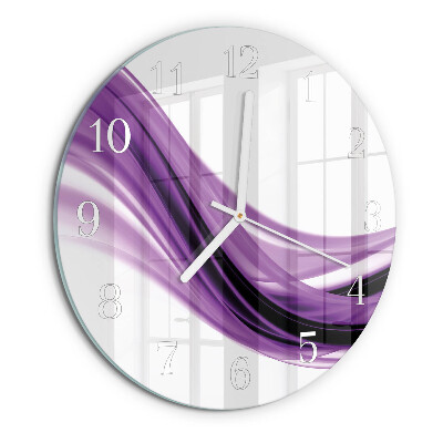 Round wall clock Abstract Art
