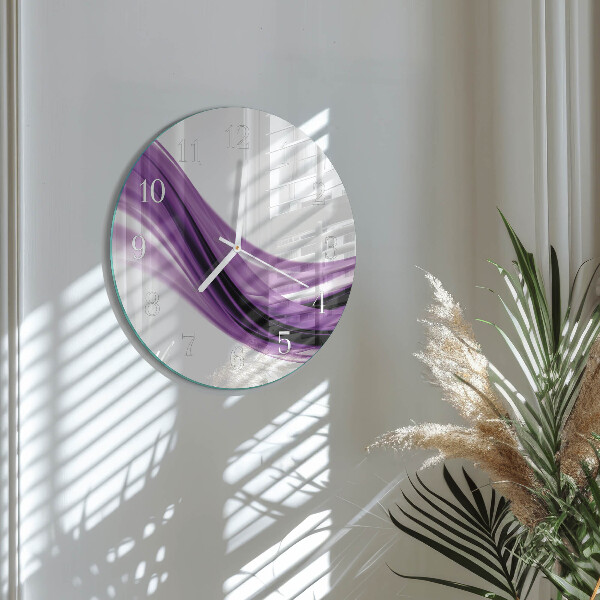 Round wall clock Abstract Art