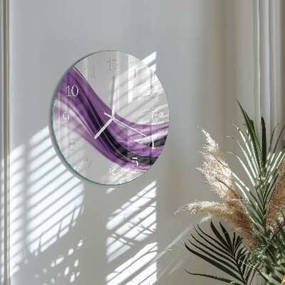 Round wall clock Abstract Art
