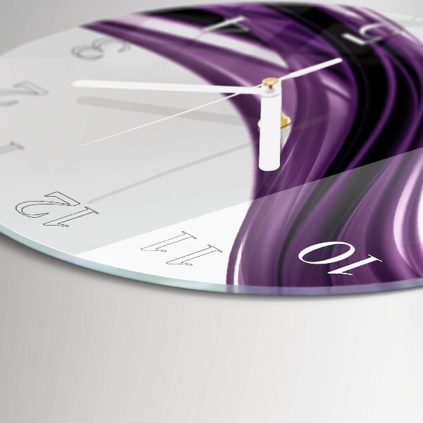 Round wall clock Abstract Art