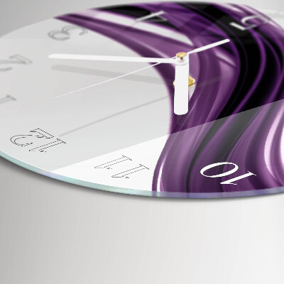 Round wall clock Abstract Art