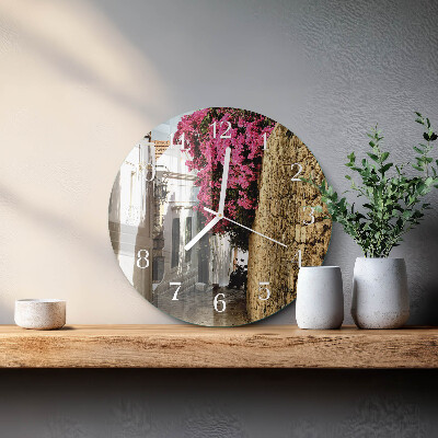Round wall clock Flower Alley