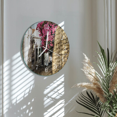 Round wall clock Flower Alley