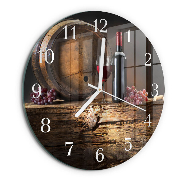 Round wall clock Grapes for Wine