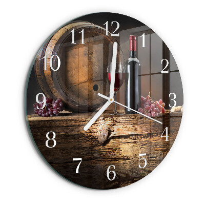 Round wall clock Grapes for Wine