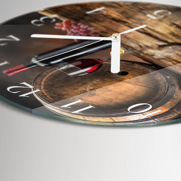 Round wall clock Grapes for Wine