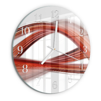 Round wall clock Abstract Lines