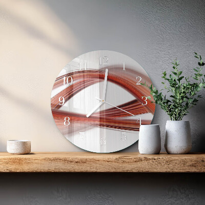 Round wall clock Abstract Lines