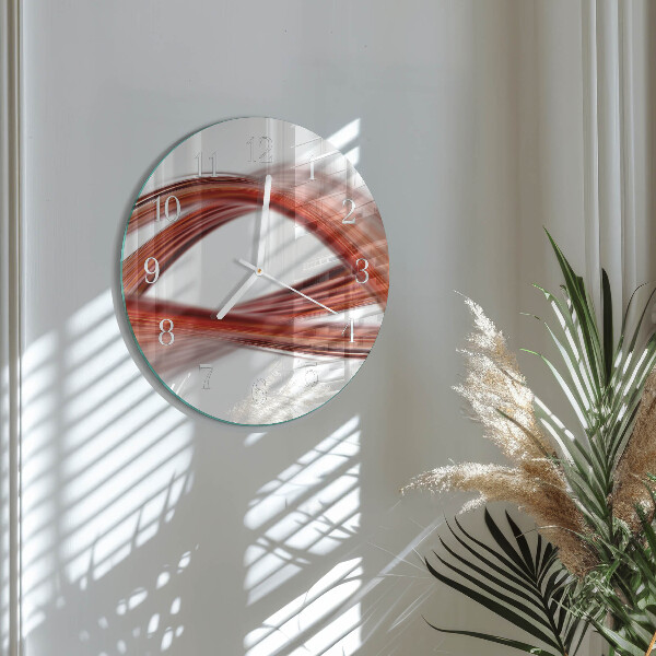 Round wall clock Abstract Lines
