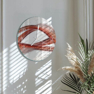Round wall clock Abstract Lines