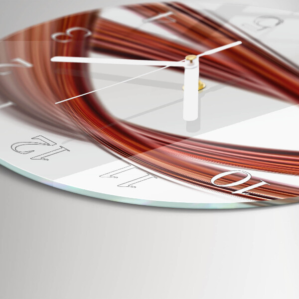 Round wall clock Abstract Lines