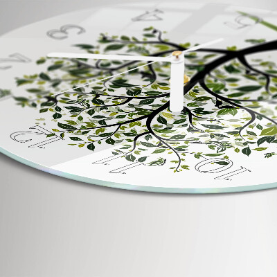 Round wall clock Tree