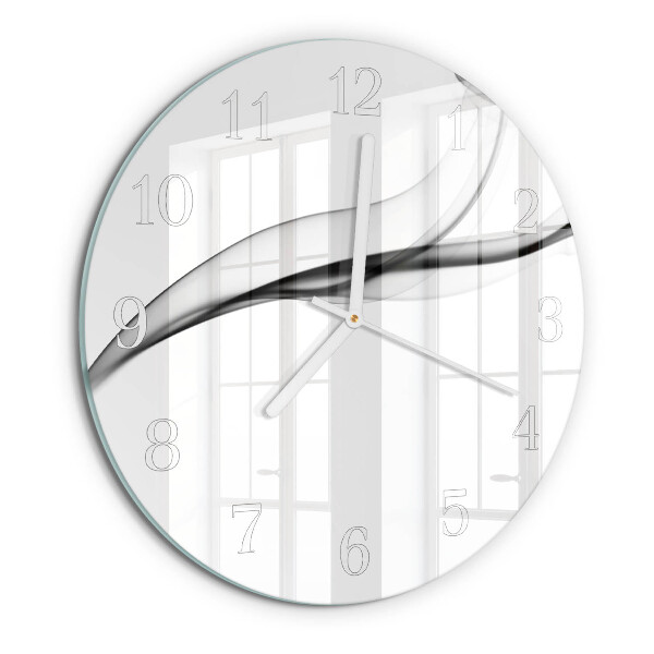 Round wall clock Abstract Smoke