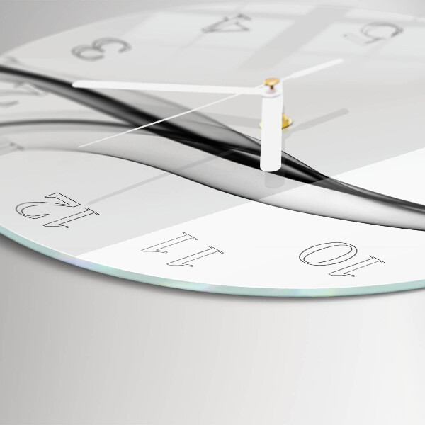 Round wall clock Abstract Smoke
