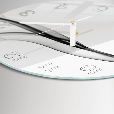 Round wall clock Abstract Smoke