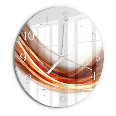 Round wall clock Abstract Lines